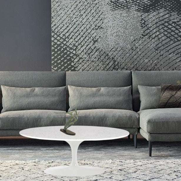 Weißer Tuli-Couchtisch