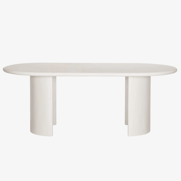 Mesa de comedor ovalada Alba Lacquer 200 - Vintahome