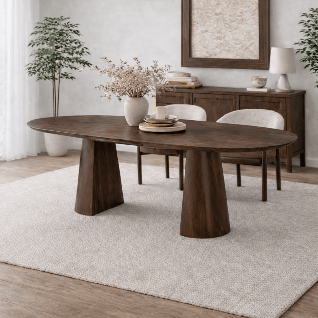 Mesa de comedor ovalada extensible 180 - 240 cms Nook - Vintahome