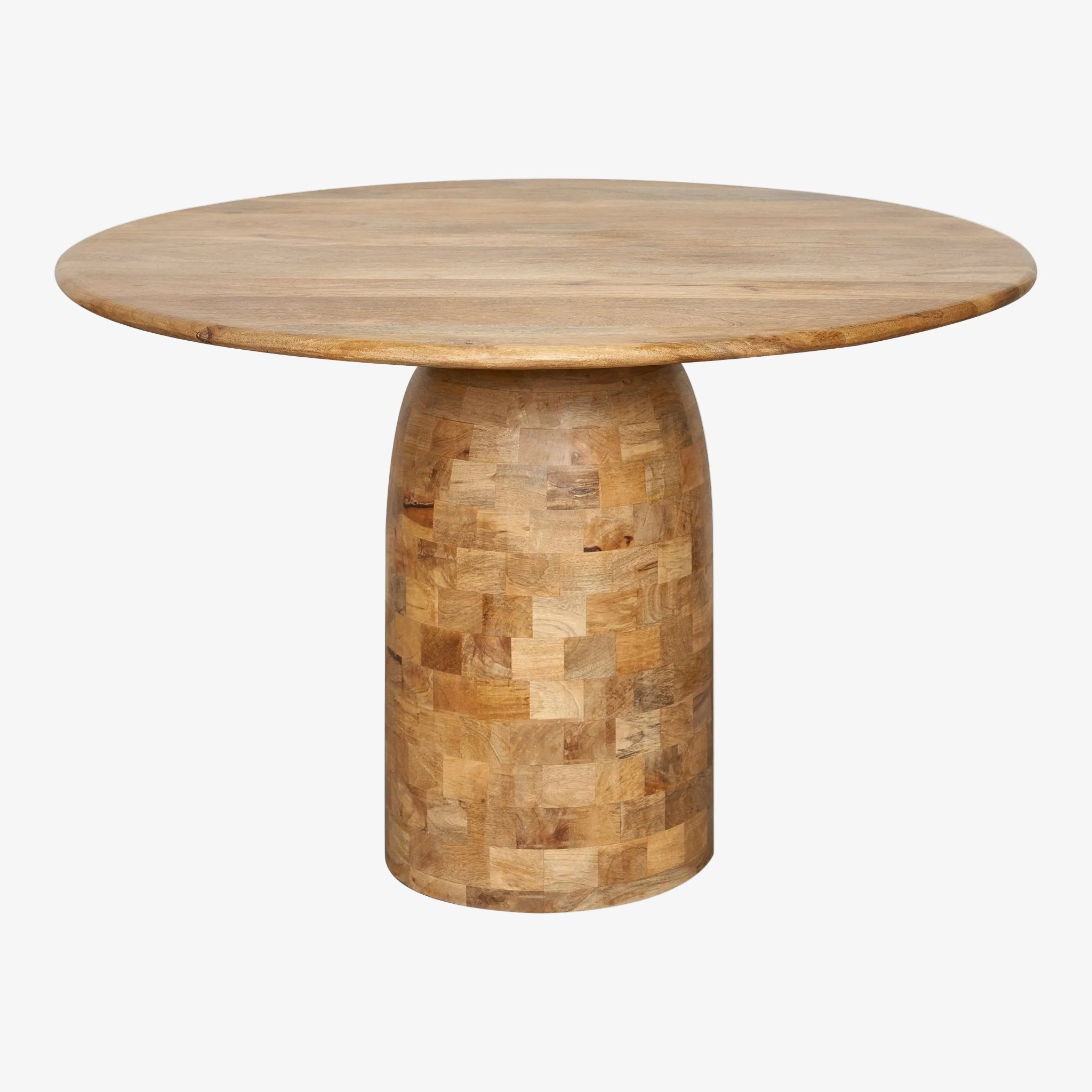 Ronde eettafel in Mango Wood D120 gallon