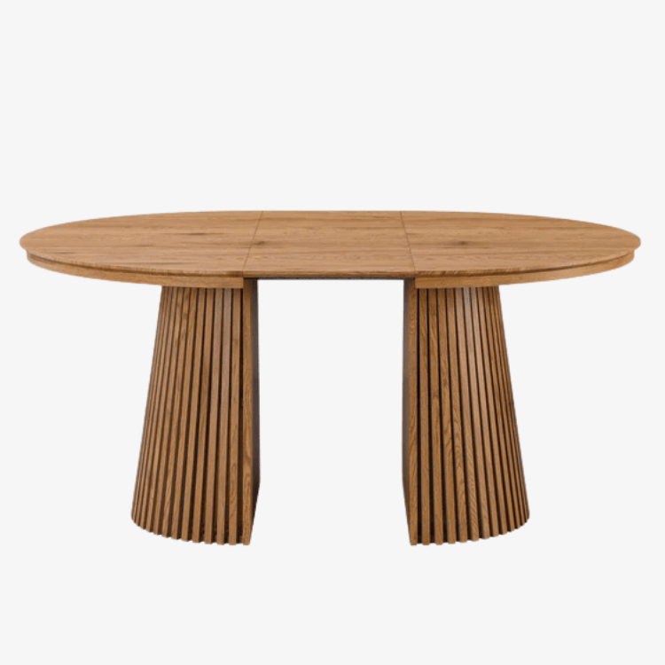 Mesa de comedor redonda extensible 120 - 160 - 200cm Eleganza - Vintahome