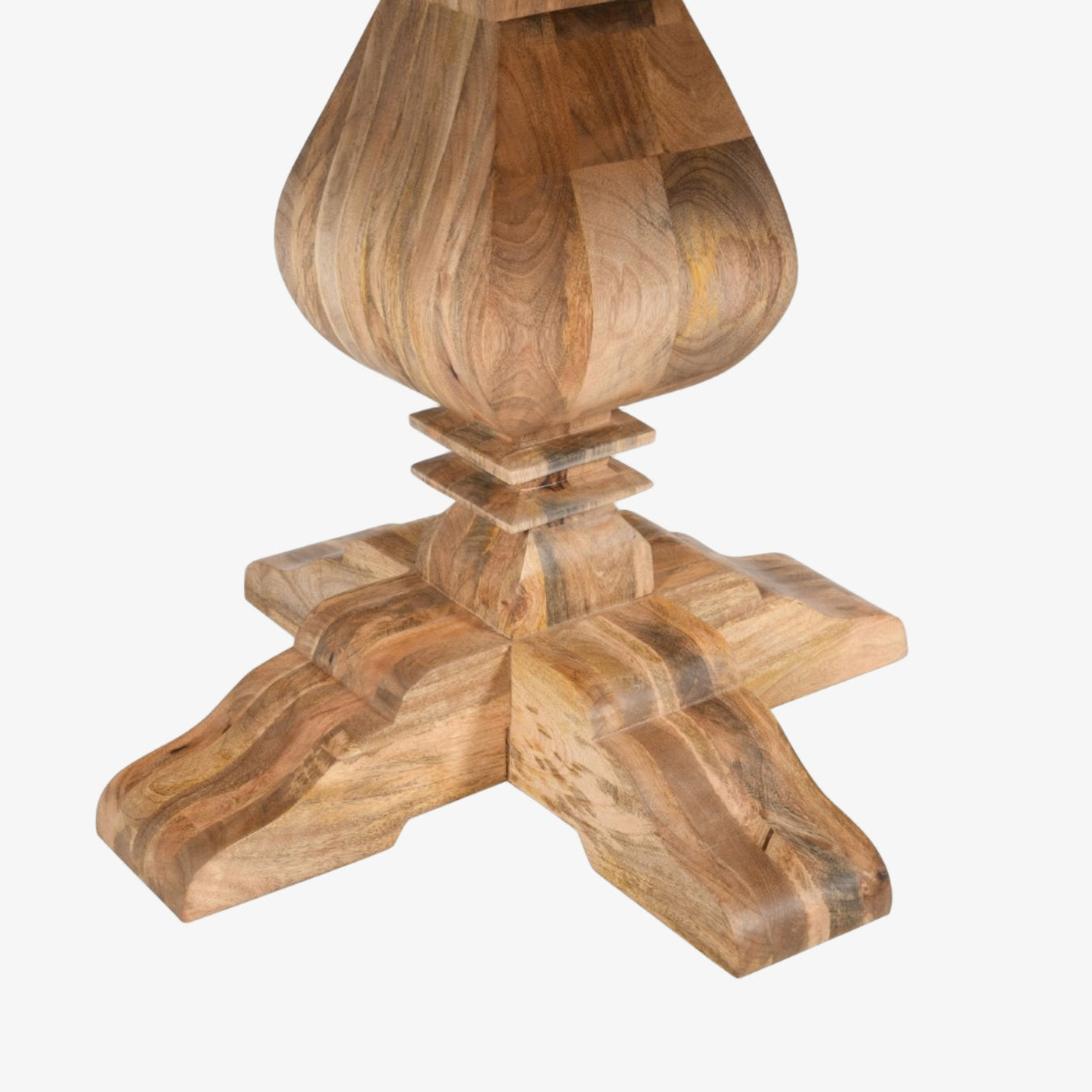 Mesa de comedor redonda madera de mango Leila 150 cm - Vintahome