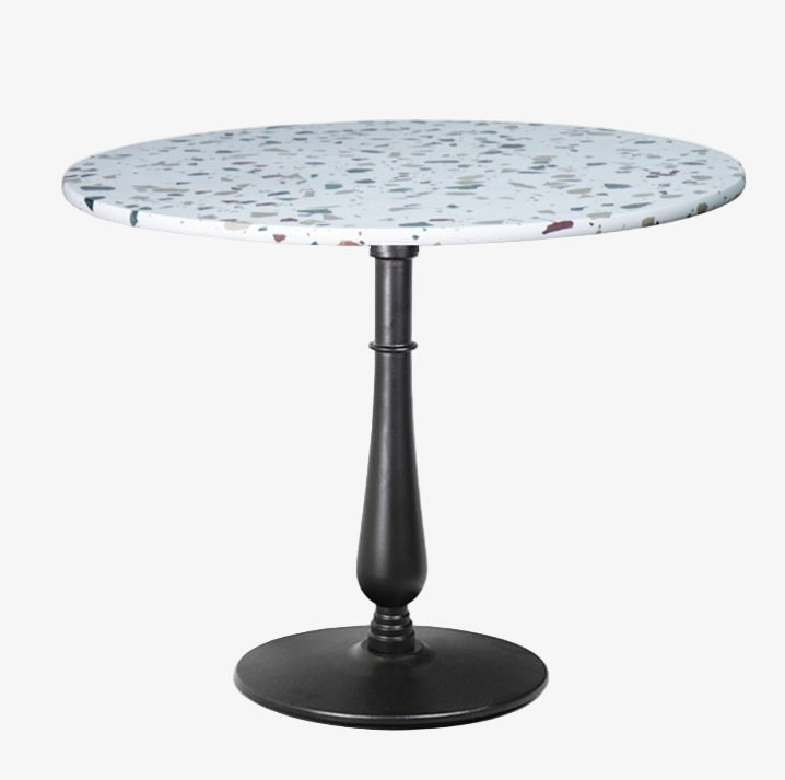 Mesa de comedor redonda Ø80/90 terrazo Tax