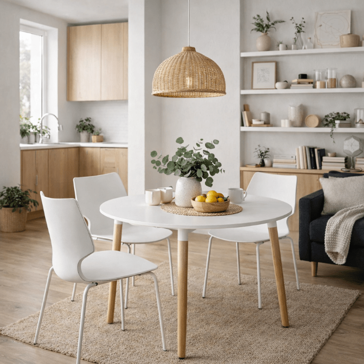 Mesa de comedor Tower 110 cm Contemporany round - Vintahome