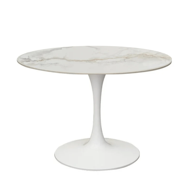 Mesa de comedor Tuli blanca piedra sinterizada - Vintahome
