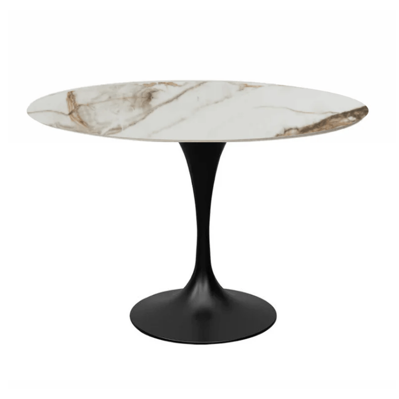 Mesa de comedor Tuli negra piedra sinterizada - Vintahome