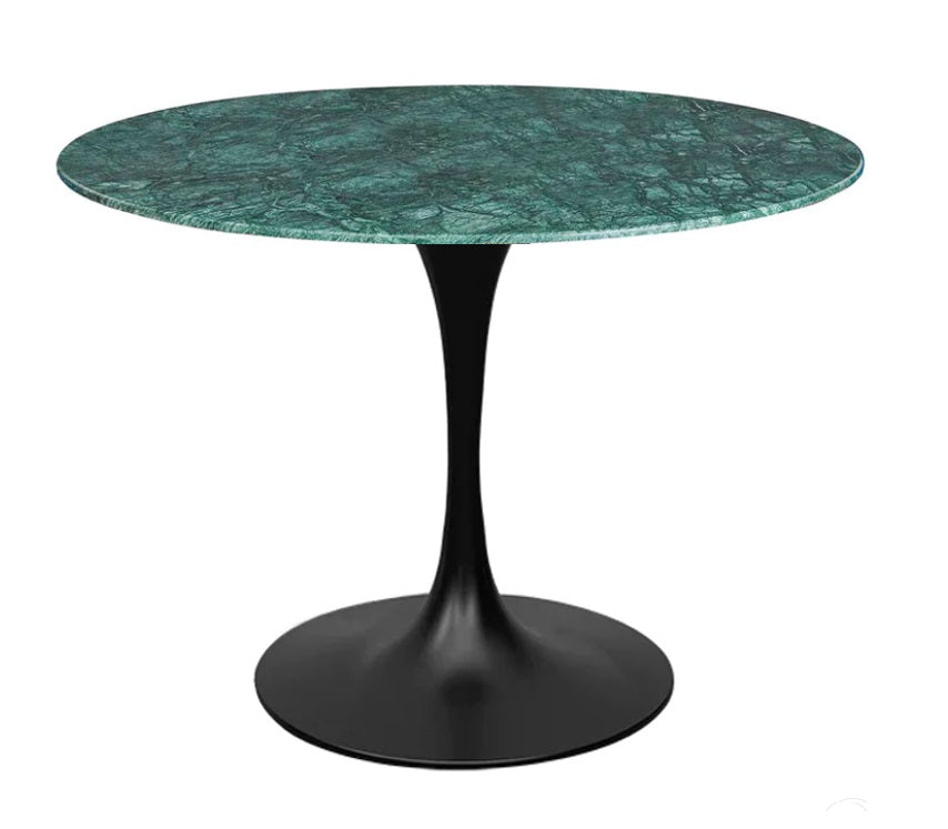 Mesa de comedor Tuli tapa mármol verde 120cm