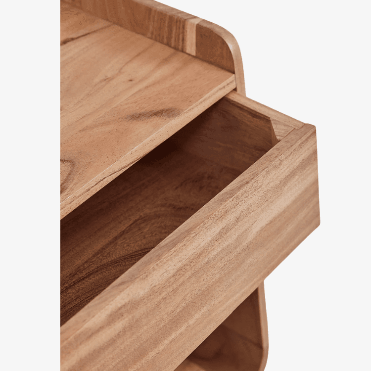 SURA nachtkastje in handgemaakt mangohout - Vintahome
