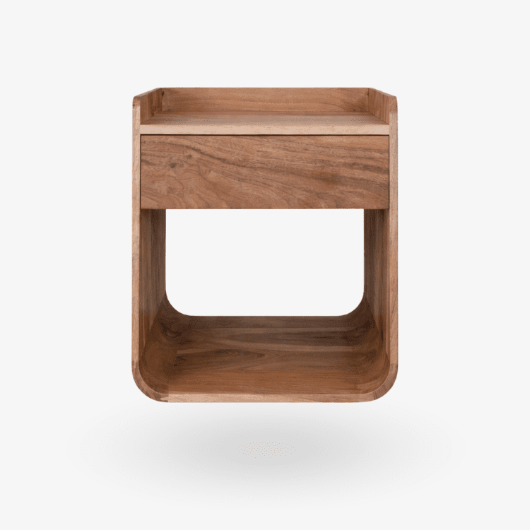 SURA Nachttisch aus handgefertigtem Mangoholz - Vintahome