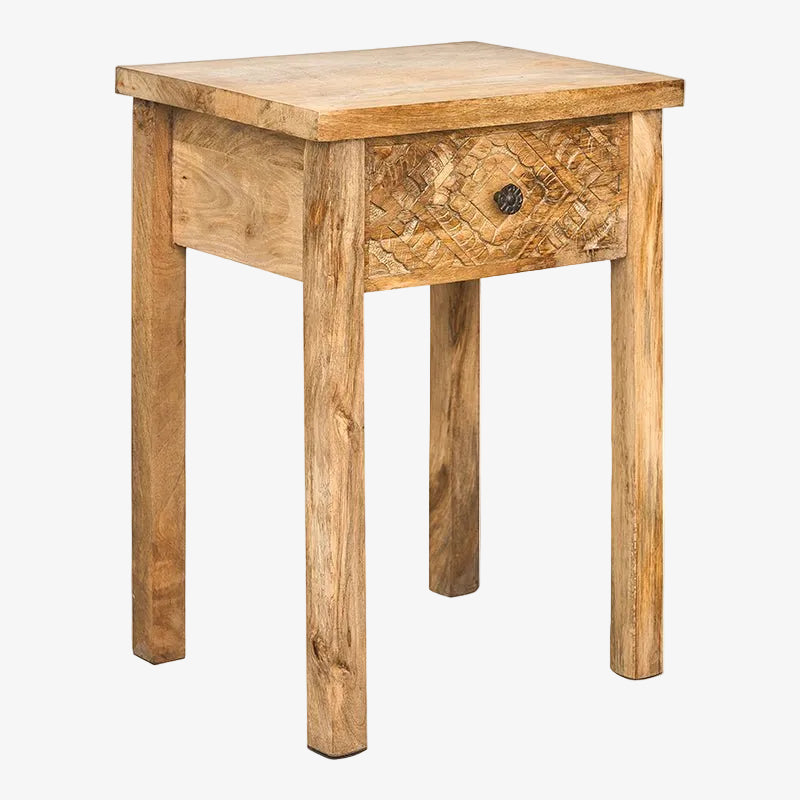 Mesa de cabeceira de madeira vintage Colon