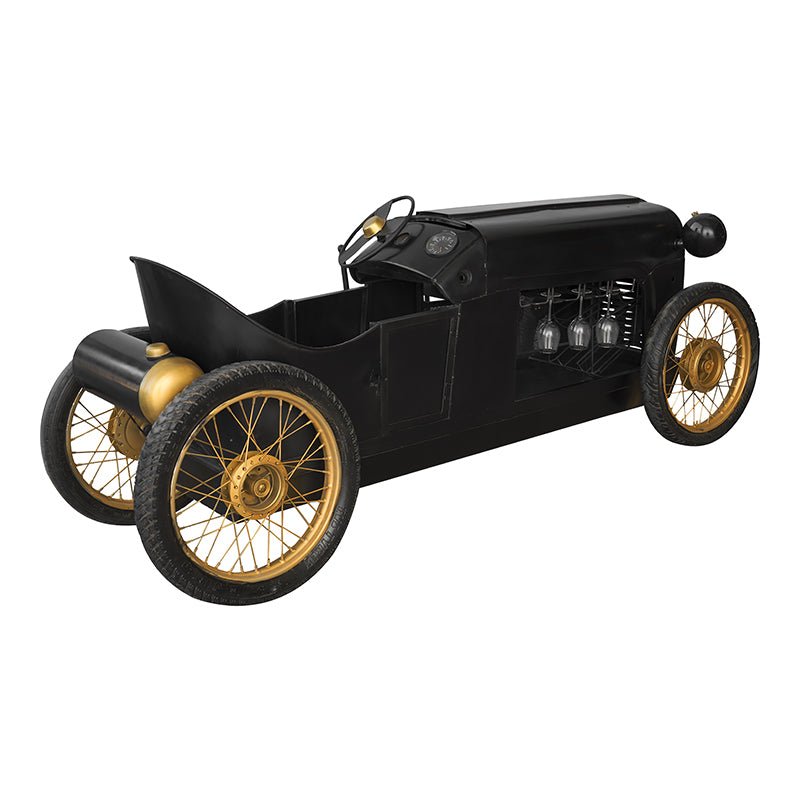 Porte-bouteilles de voiture vintage fait à la main