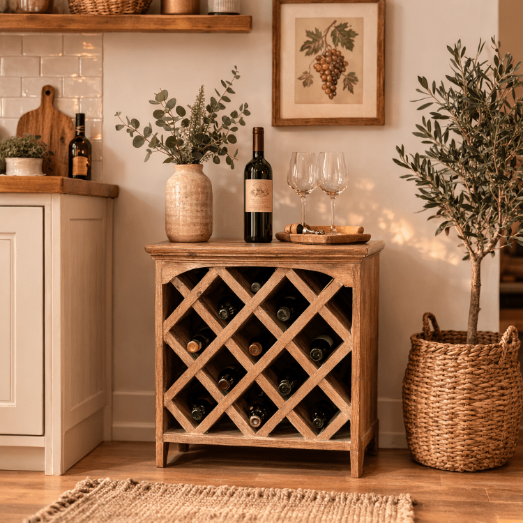 Mueble botellero madera Niss - Vintahome