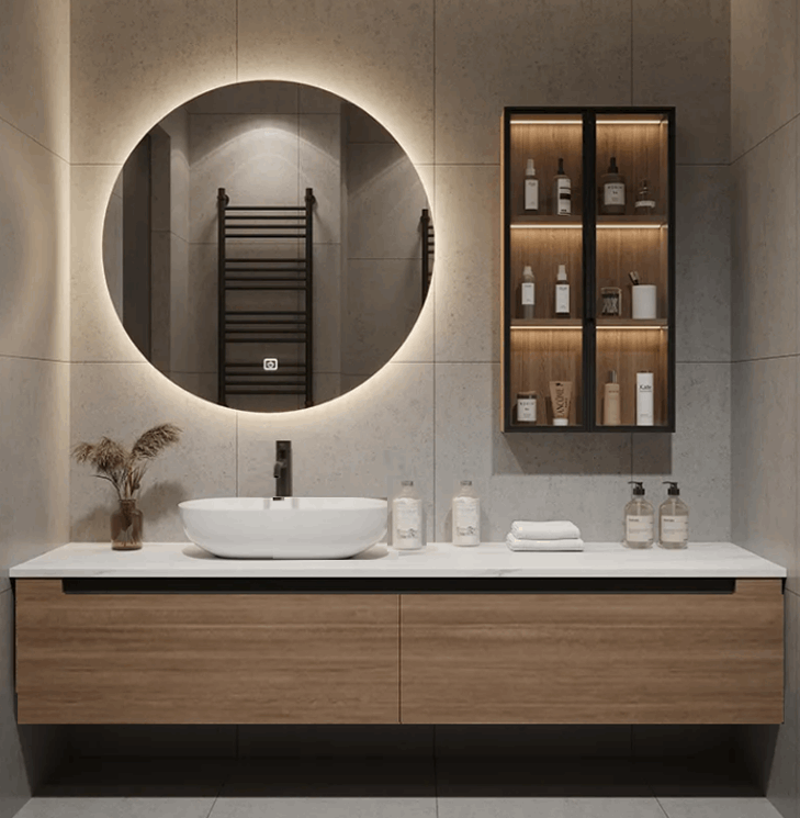 Mueble de baño 4 piezas madera Michigan 140