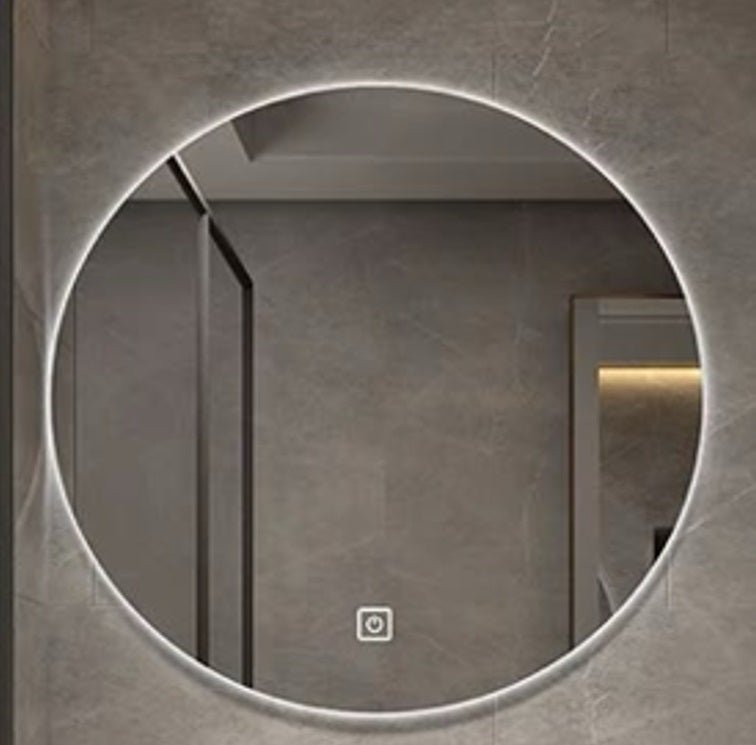 Mueble de baño con lavabo espejo led y armario 80 cm Mito - Vintahome