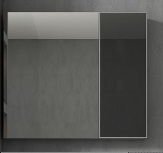 Mueble de baño con lavabo y mueble espejo 80 cm Carpio - Vintahome