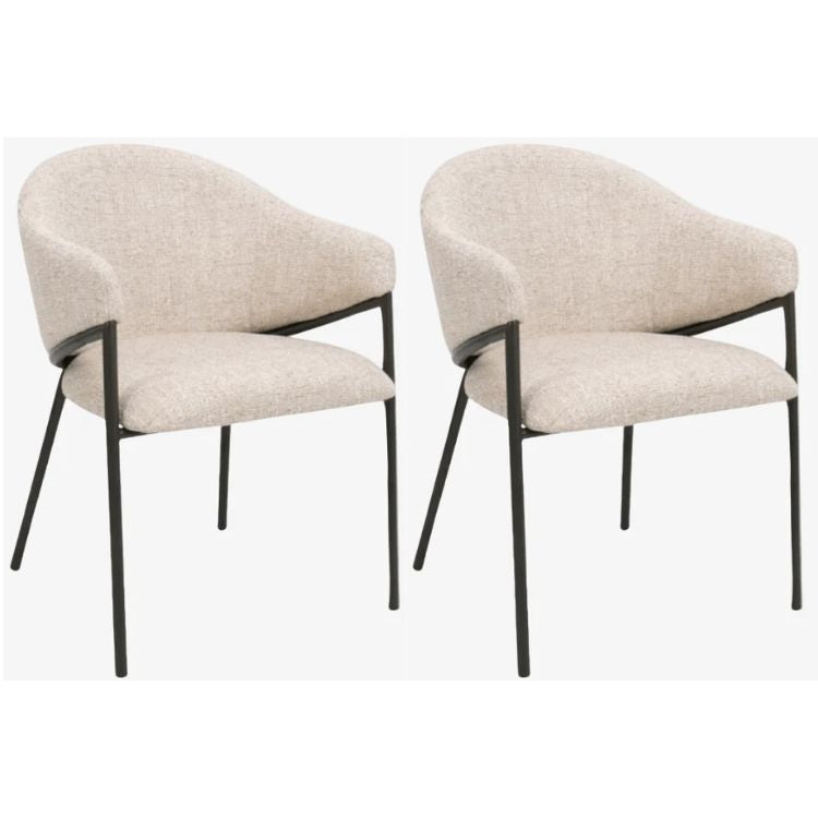 Pack 2 Silla de comedor nórdica Nalón - Vintahome