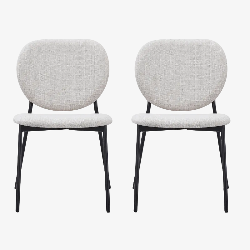 Pak 2 Maura stapelbare eetkamerstoelen - Vintahome