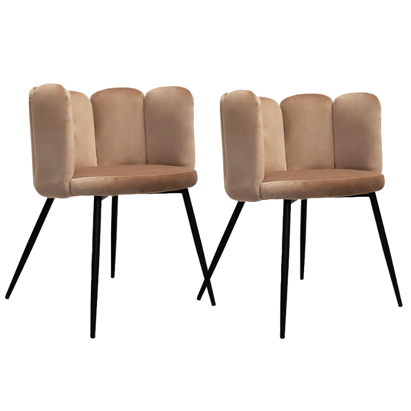 Pack 2 Sillas de comedor terciopelo Sould - Vintahome