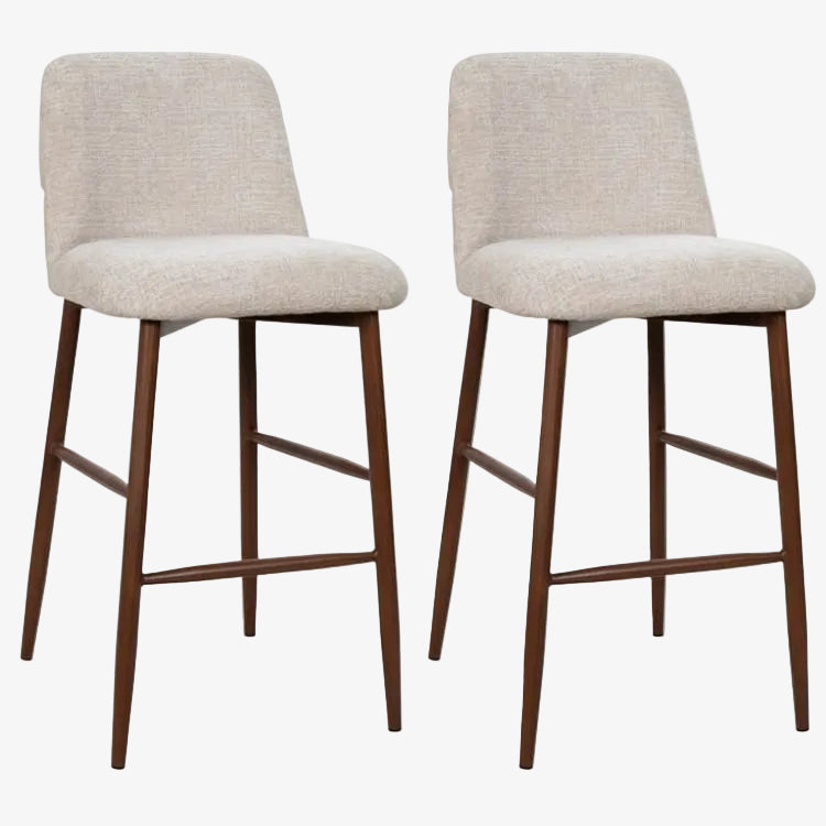 Pack 2 bancos altos Toulouse bege - Vintahome