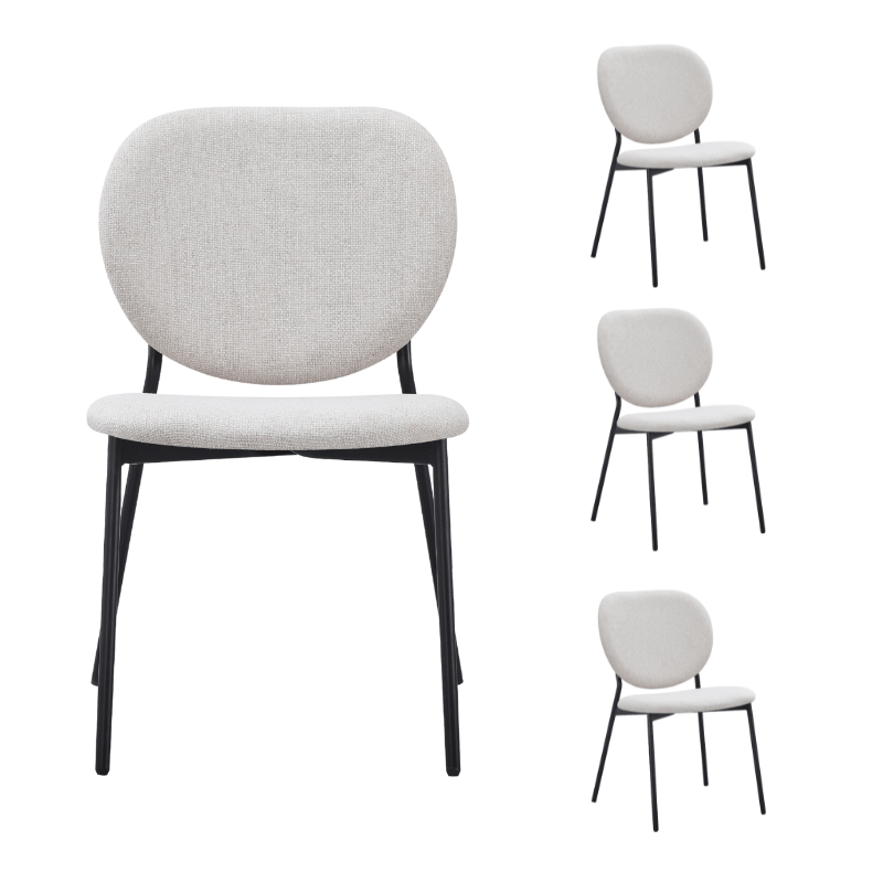 Pack 4 Sillas de comedor apilable Maura - Vintahome