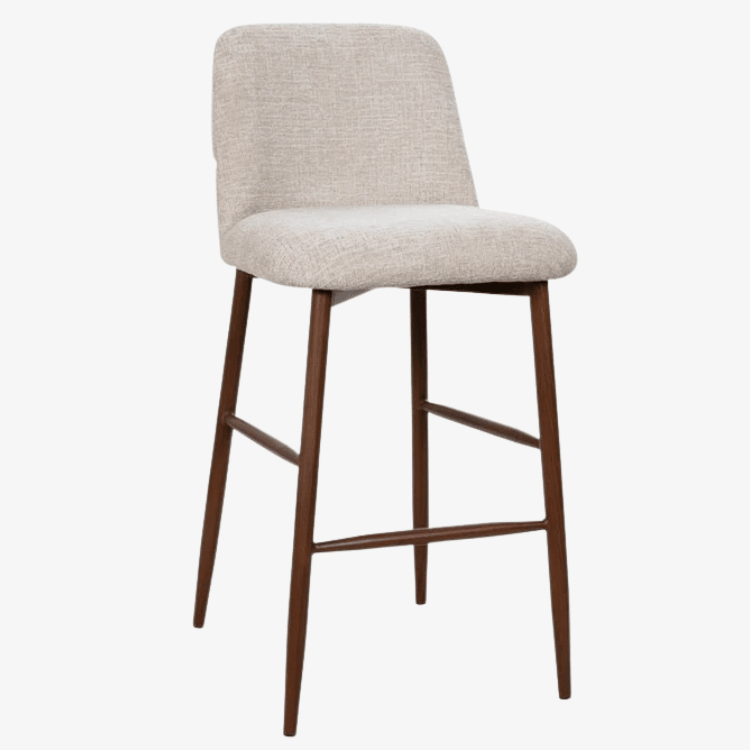 Pack 4 bancos altos Toulouse bege - Vintahome