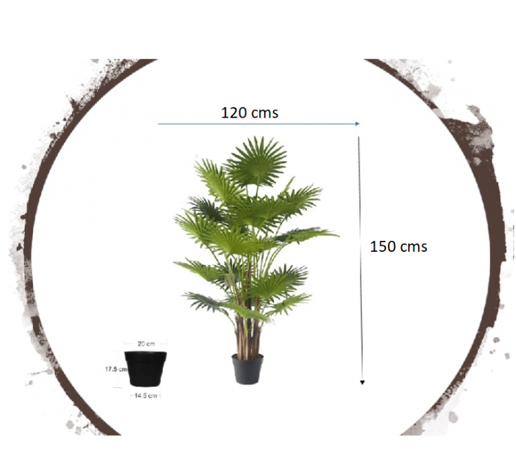 Ventilador de palmeira artificial H150