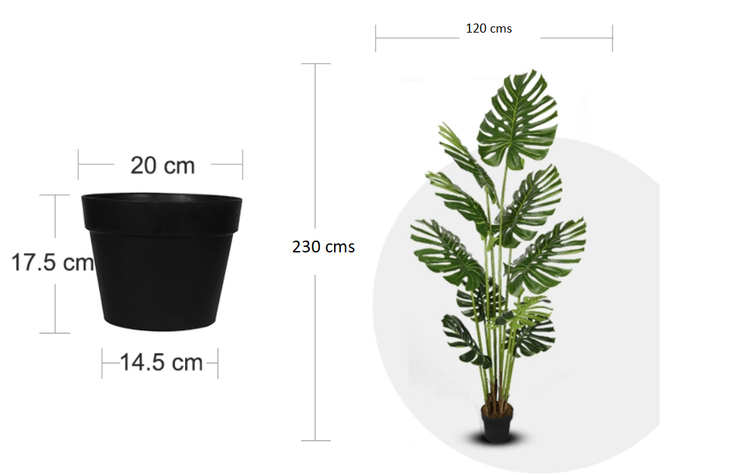 Plante artificielle Monstera Philo H230