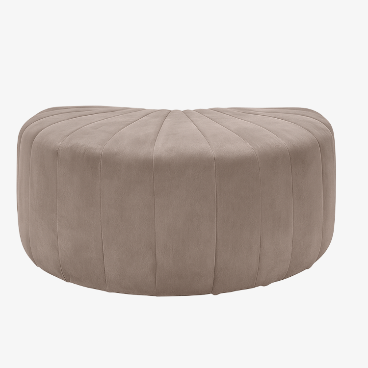 Pouf en velours coquille Sheila - Vintahome