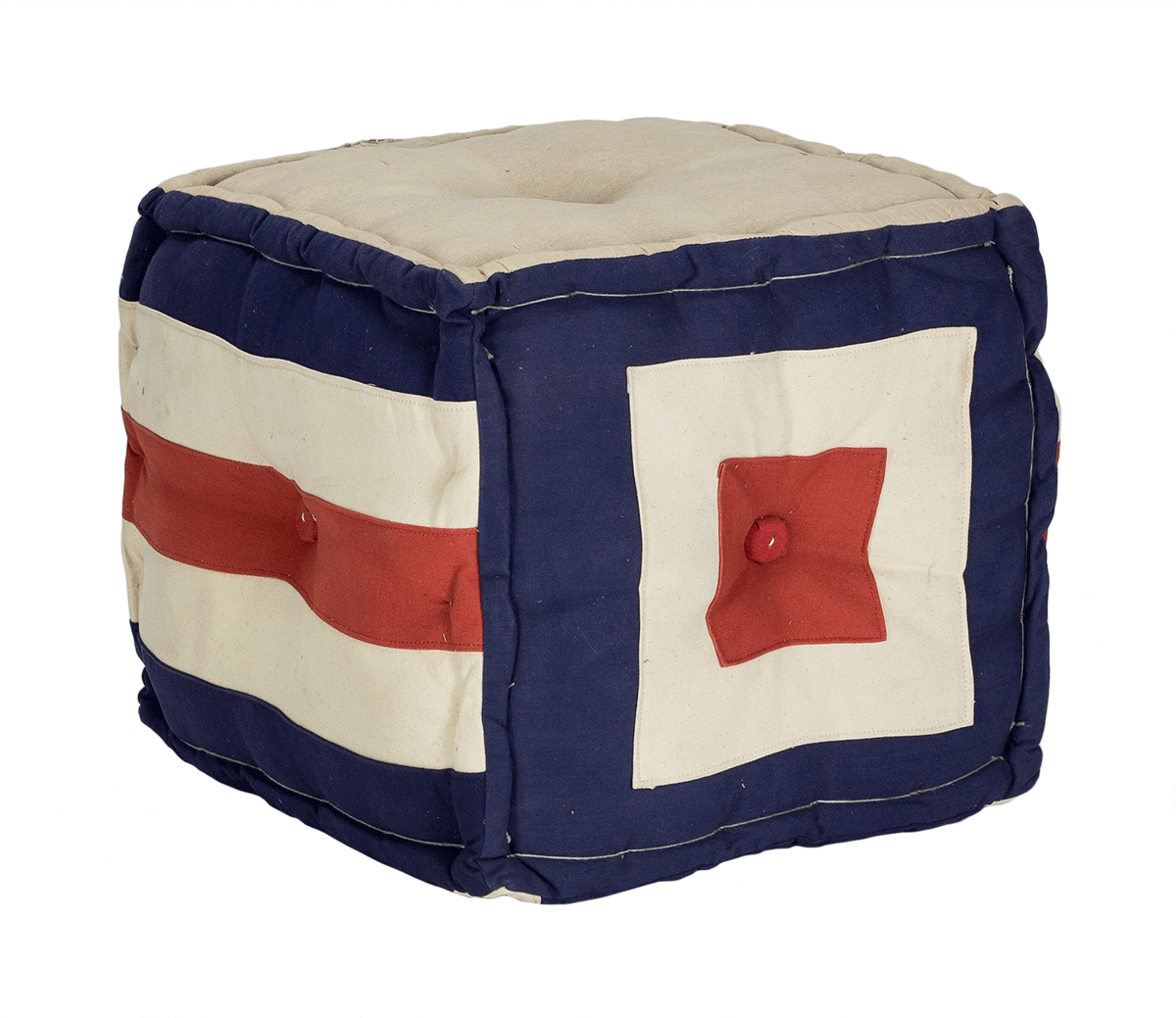 taburete puf cuadrado