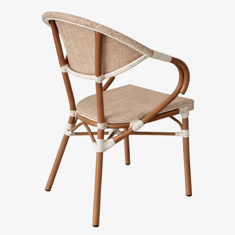 Silla Bistro París Montmartre Arena con Brazos - Vintahome