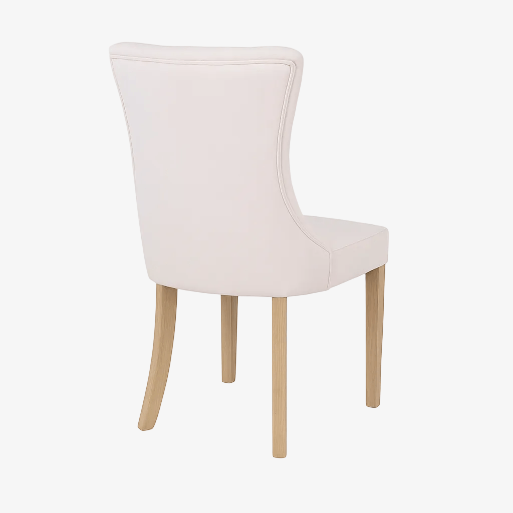 Silla de comedor capitoné lino Straus - Vintahome