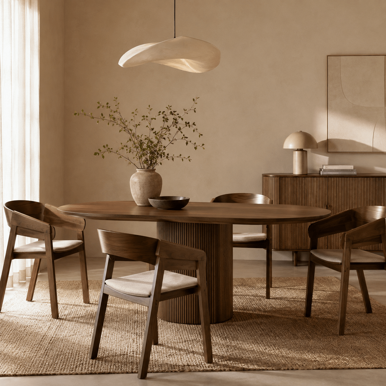 Silla de comedor con reposabrazos madera Mimo - Vintahome