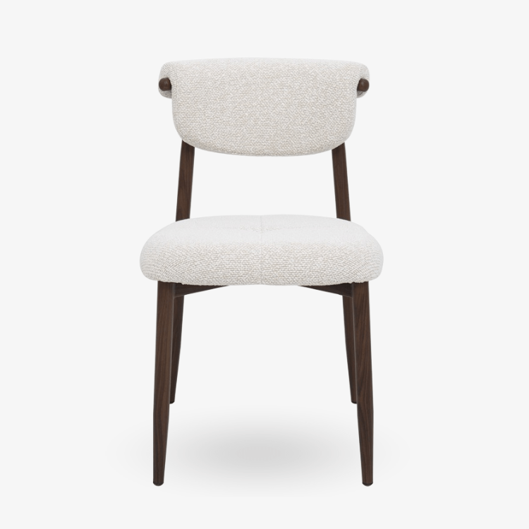 Scandinavische eetkamerstoel Lagem walnoot - Vintahome