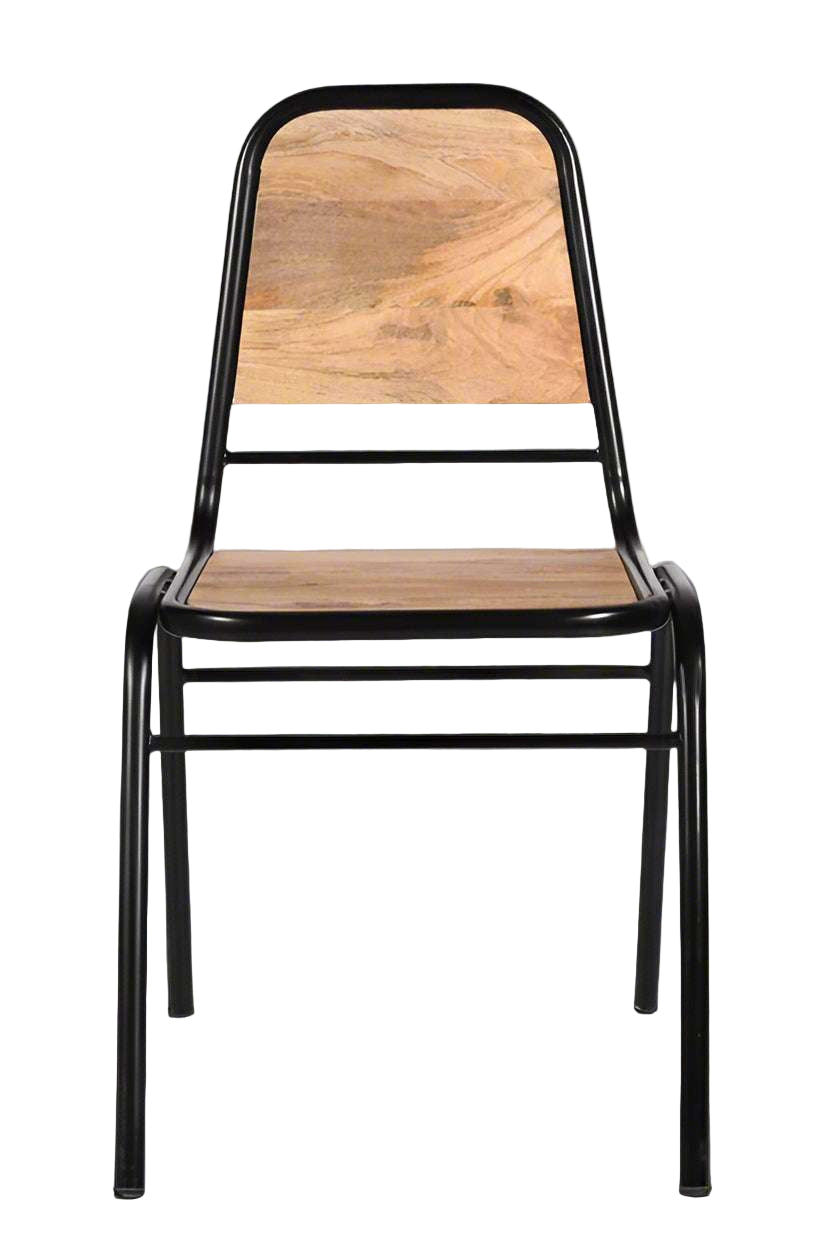 Silla de comedor industrial madera Louri