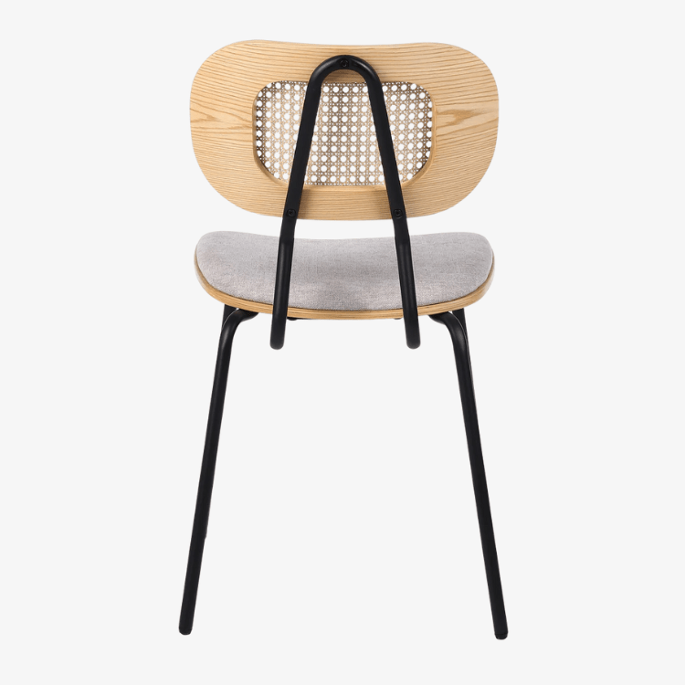 Silla de comedor madera y acero Alan - Vintahome