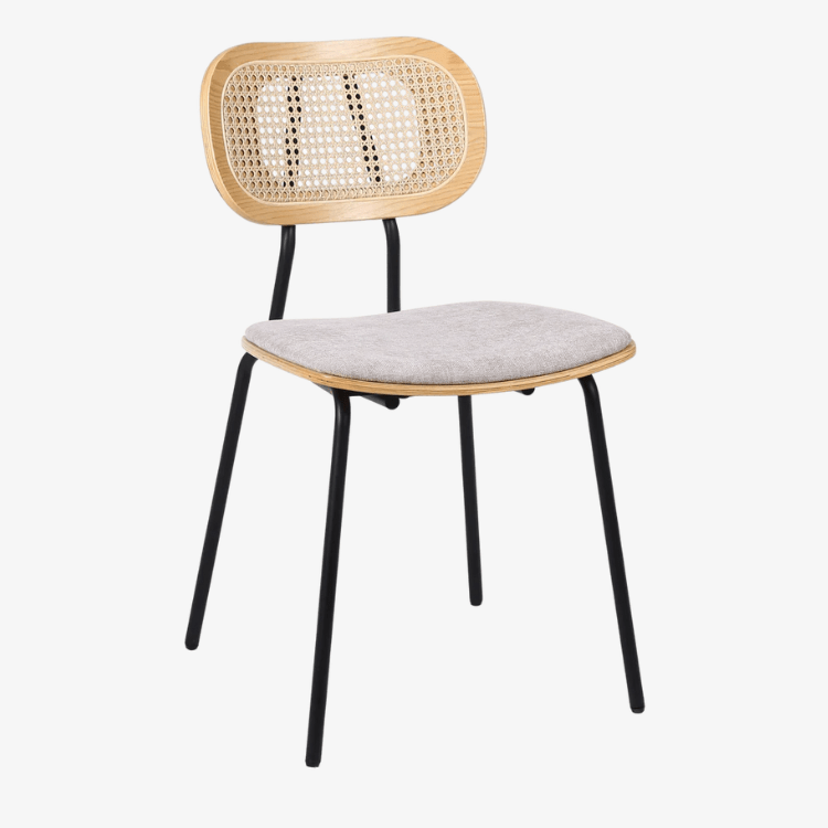 Silla de comedor madera y acero Alan - Vintahome