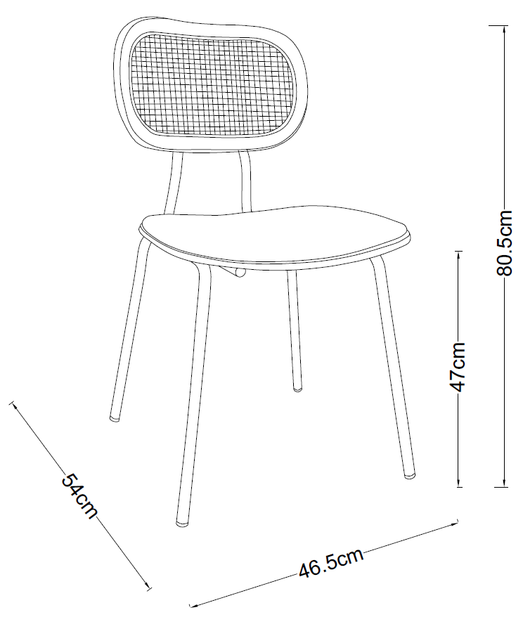 Silla de comedor madera y acero Alan - Vintahome