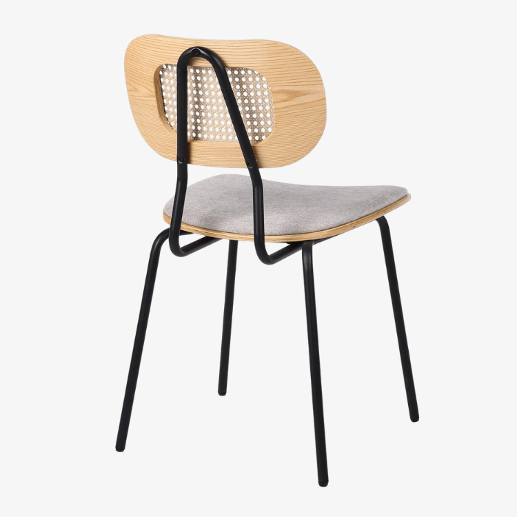 Silla de comedor madera y acero Alan - Vintahome