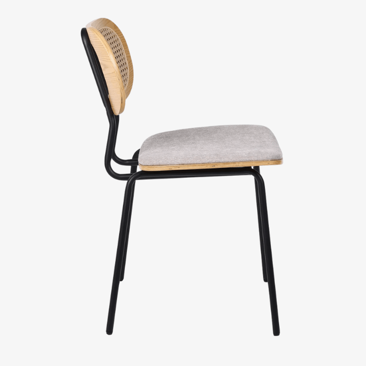 Silla de comedor madera y acero Alan - Vintahome