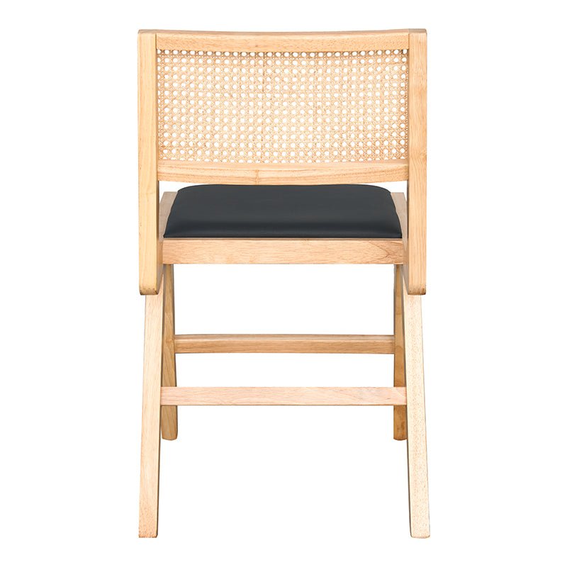 Silla de comedor madera y ratán Canitt