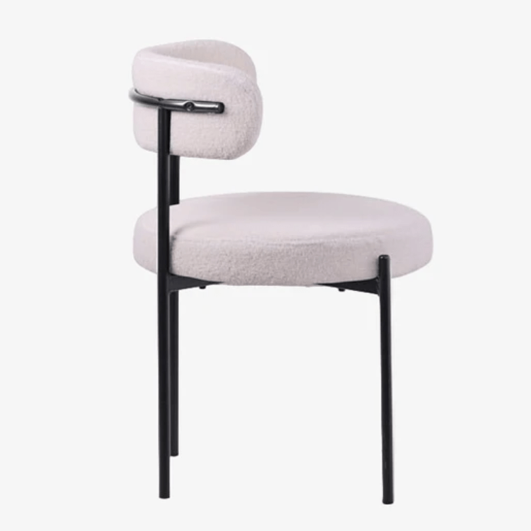 Silla de comedor Matis boucle - Vintahome