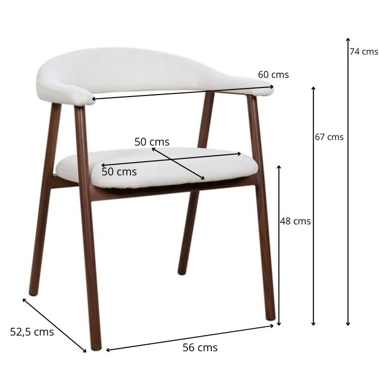 Silla de comedor nórdica Aren - Vintahome