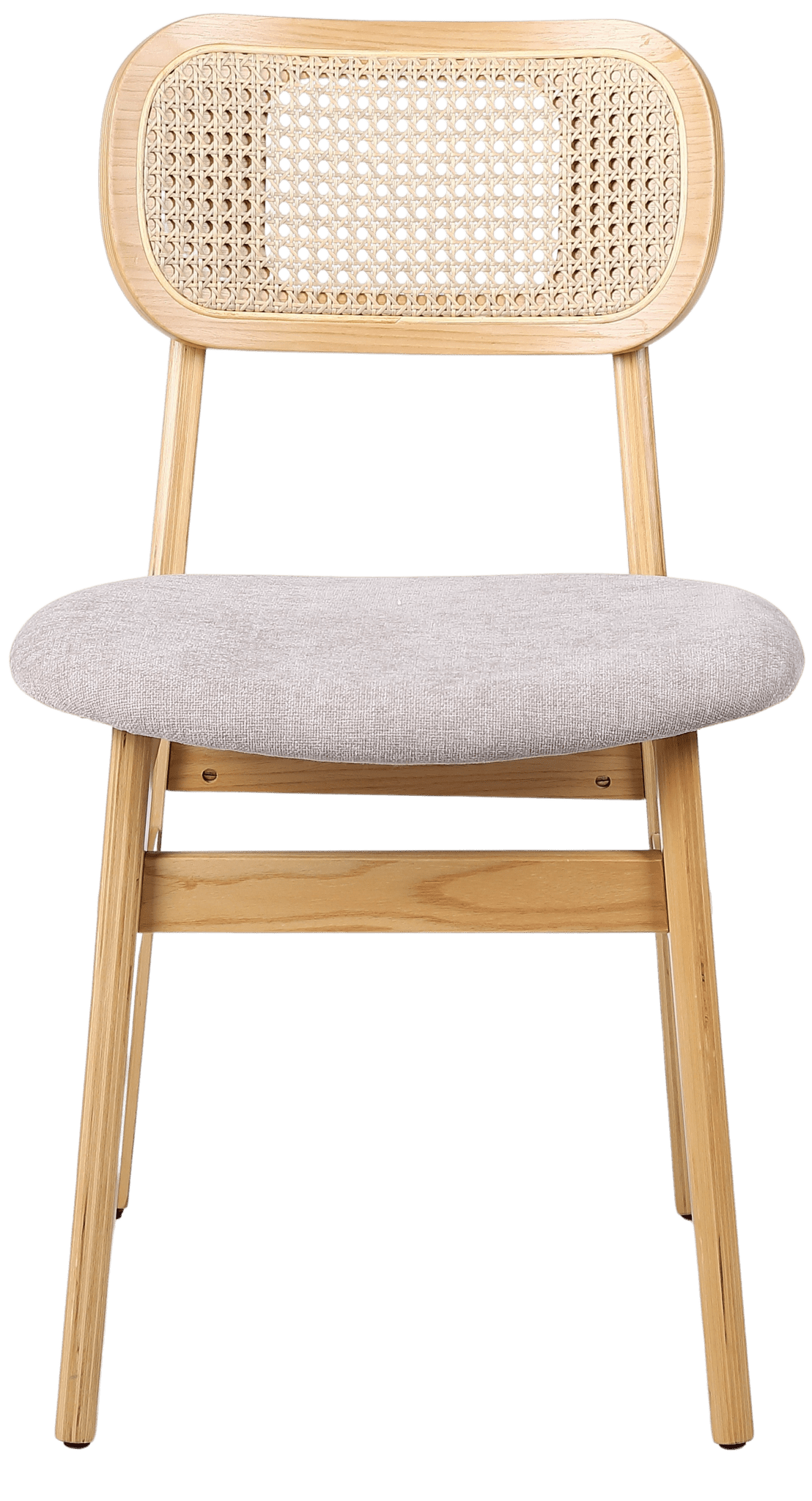 Silla de comedor nórdica madera ratan Ninfa - Vintahome