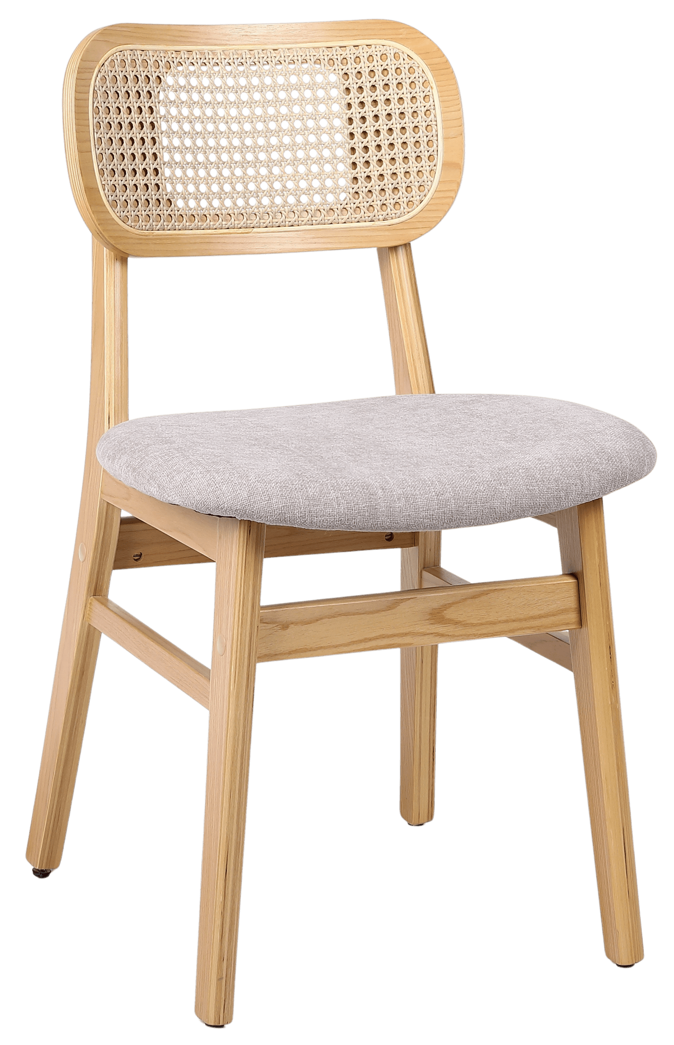 Silla de comedor nórdica madera ratan Ninfa - Vintahome