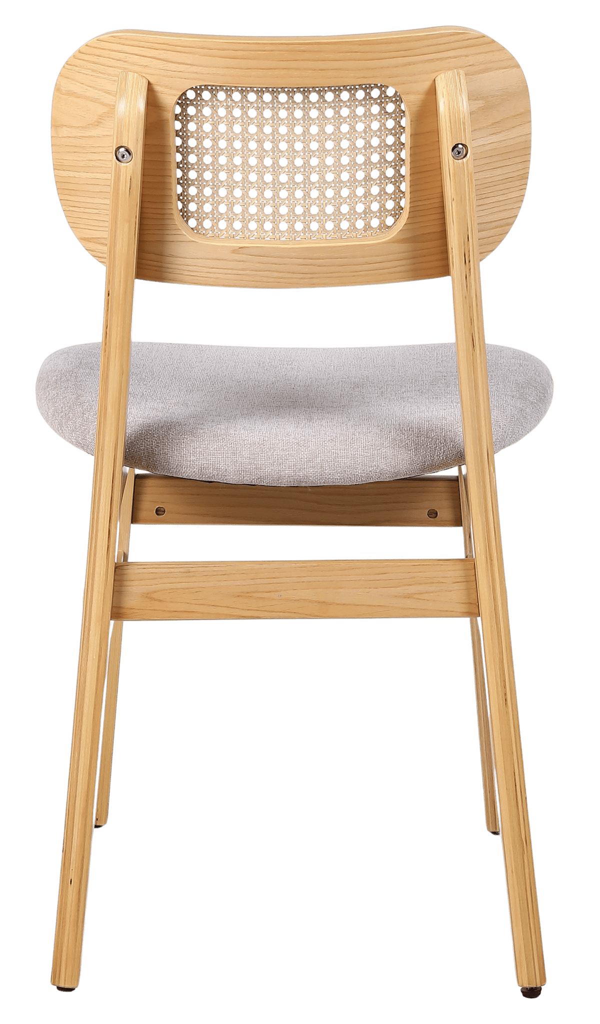 Silla de comedor nórdica madera ratan Ninfa - Vintahome