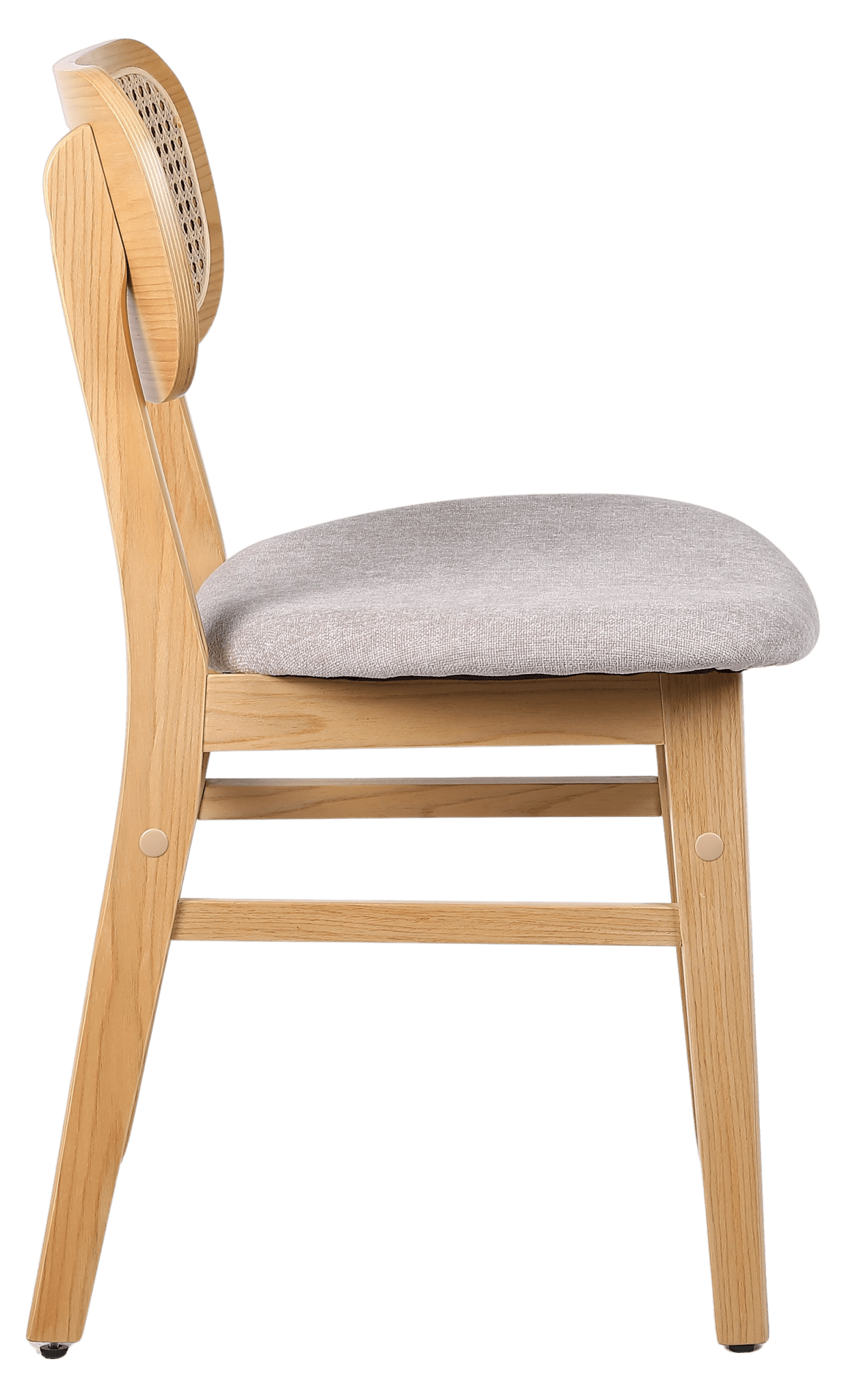 Silla de comedor nórdica madera ratan Ninfa - Vintahome