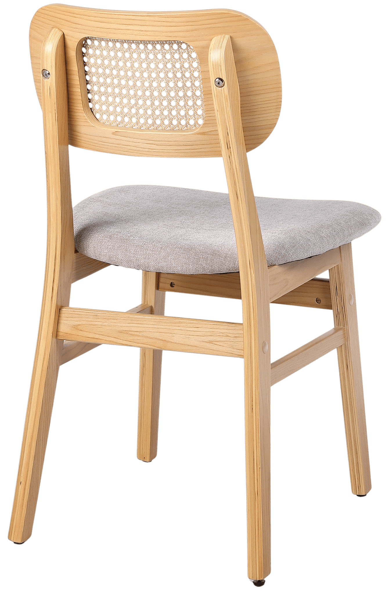 Silla de comedor nórdica madera ratan Ninfa - Vintahome