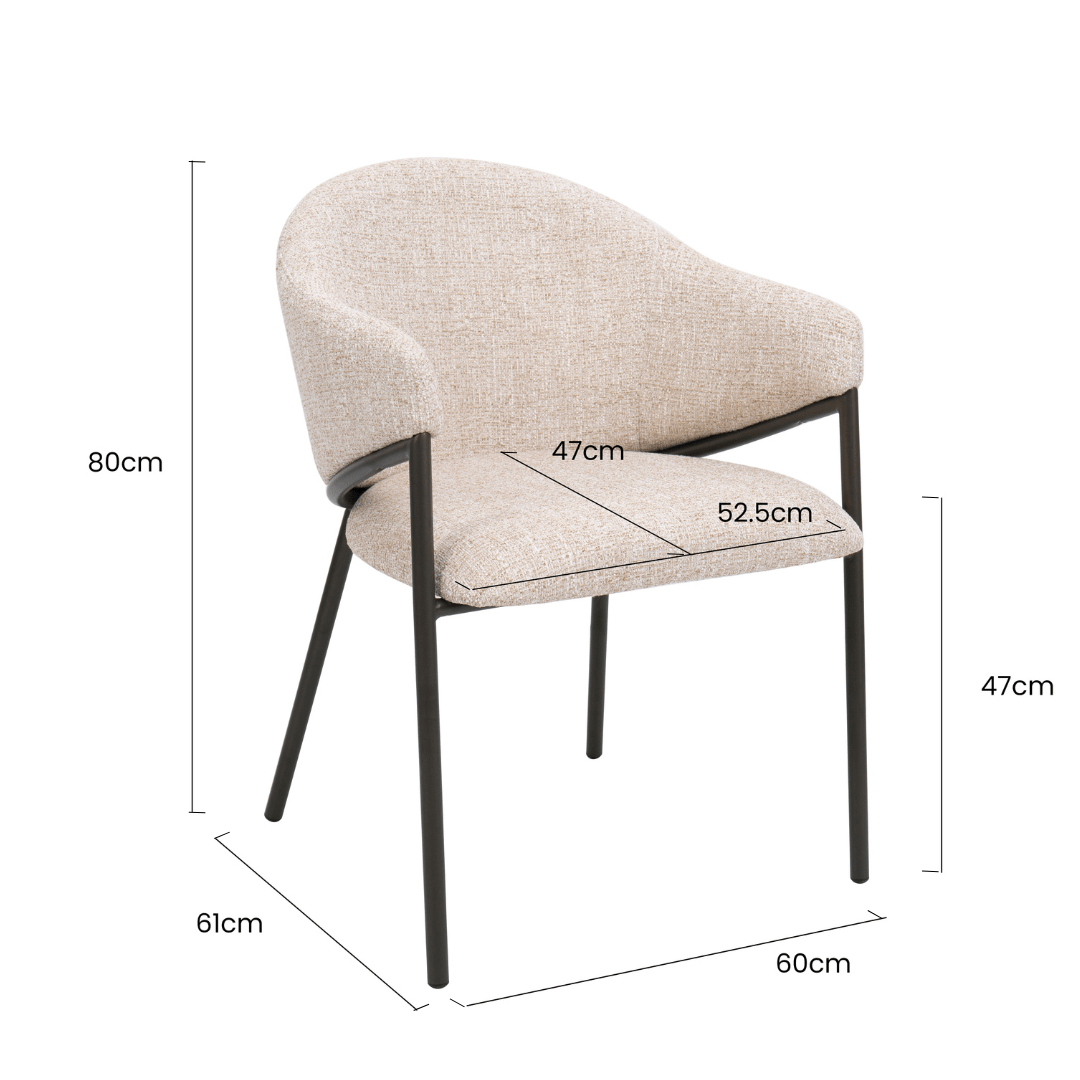 Silla de comedor nórdica Nalón - Vintahome