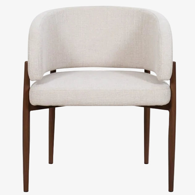 Silla de comedor reposabrazos tapizada Boras - Vintahome