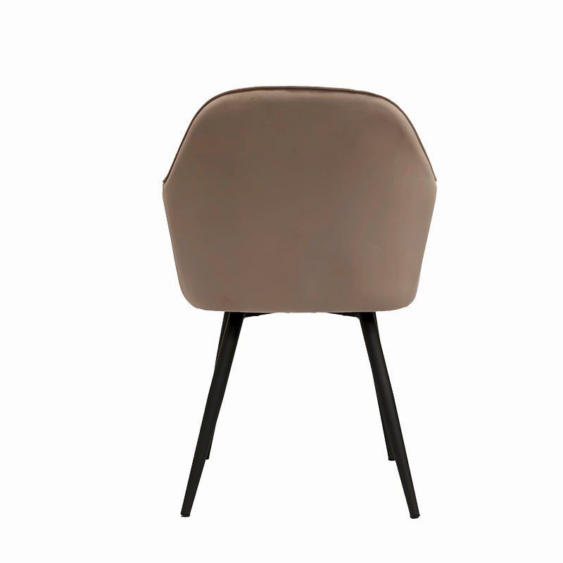 Chaise de salle à manger en velours Velur-Beige